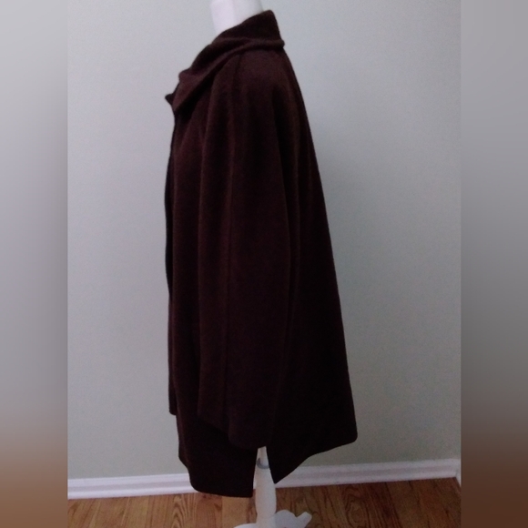 Ellen Tracy Wool Angora Blend Plus Size A-line Coat - Picture 2 of 10